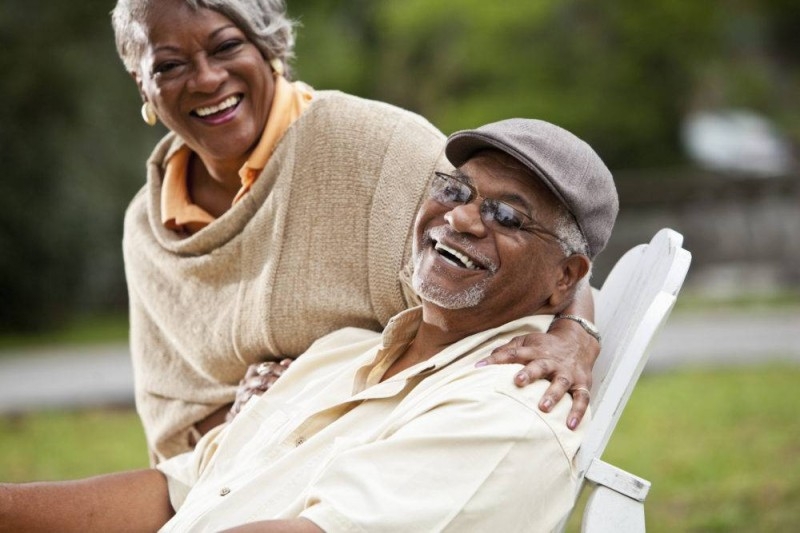 Senior African American couple