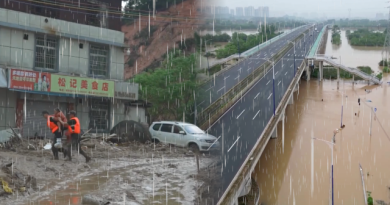 Des « inondations du siècle  frappent la Chine»